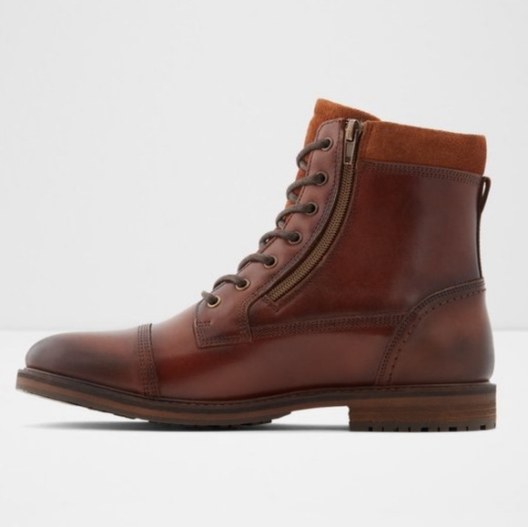 Aldo Shoes Aldo Lucio Mens Brown Leather Ankle Boots Size 2 Poshmark